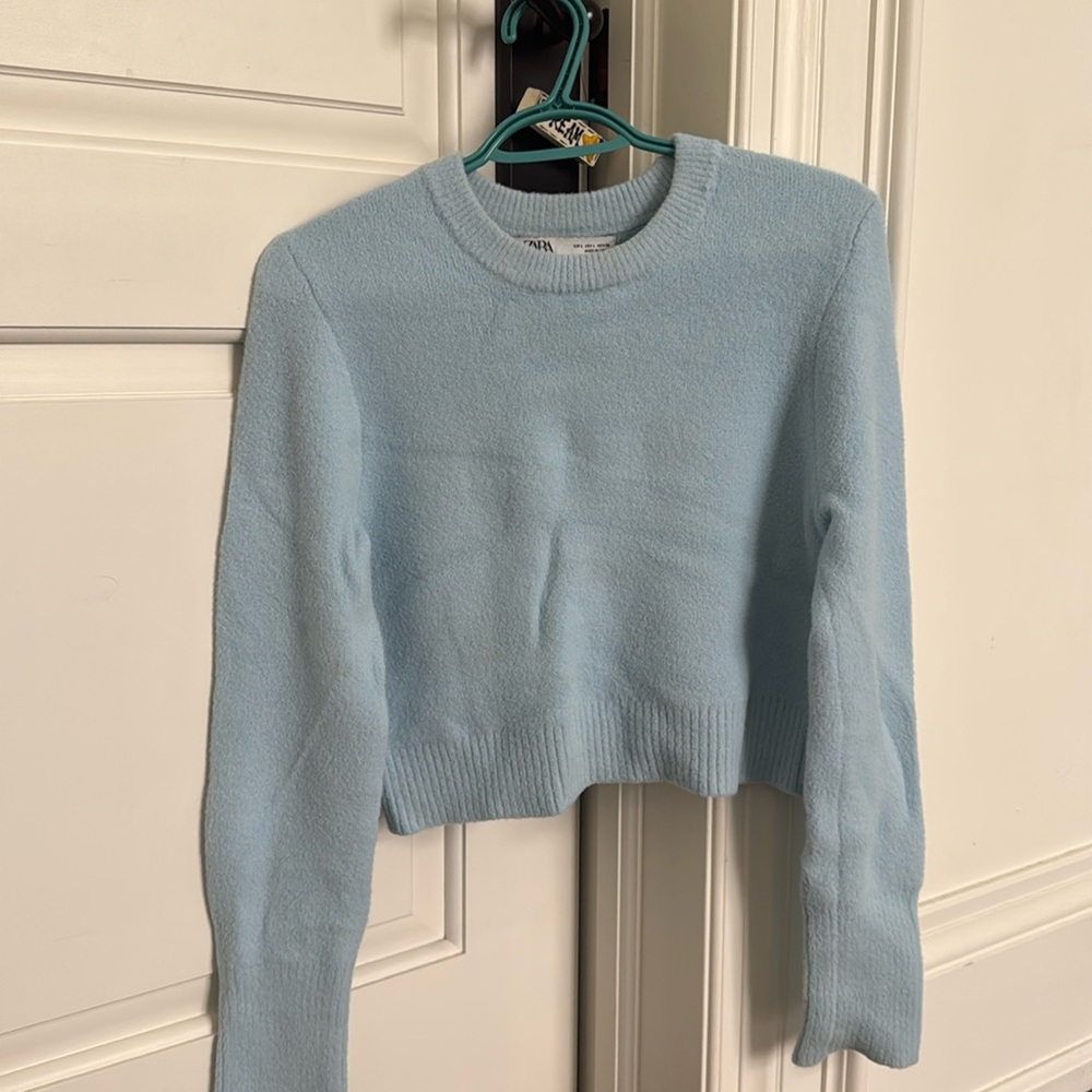 Fuzzy Blue Zara Sweater